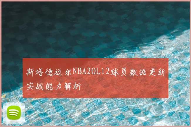 斯塔德迈尔NBA2OL12球员数据更新实战能力解析