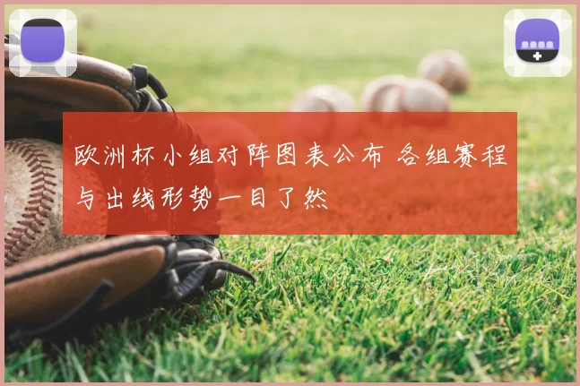 欧洲杯小组对阵图表公布 各组赛程与出线形势一目了然